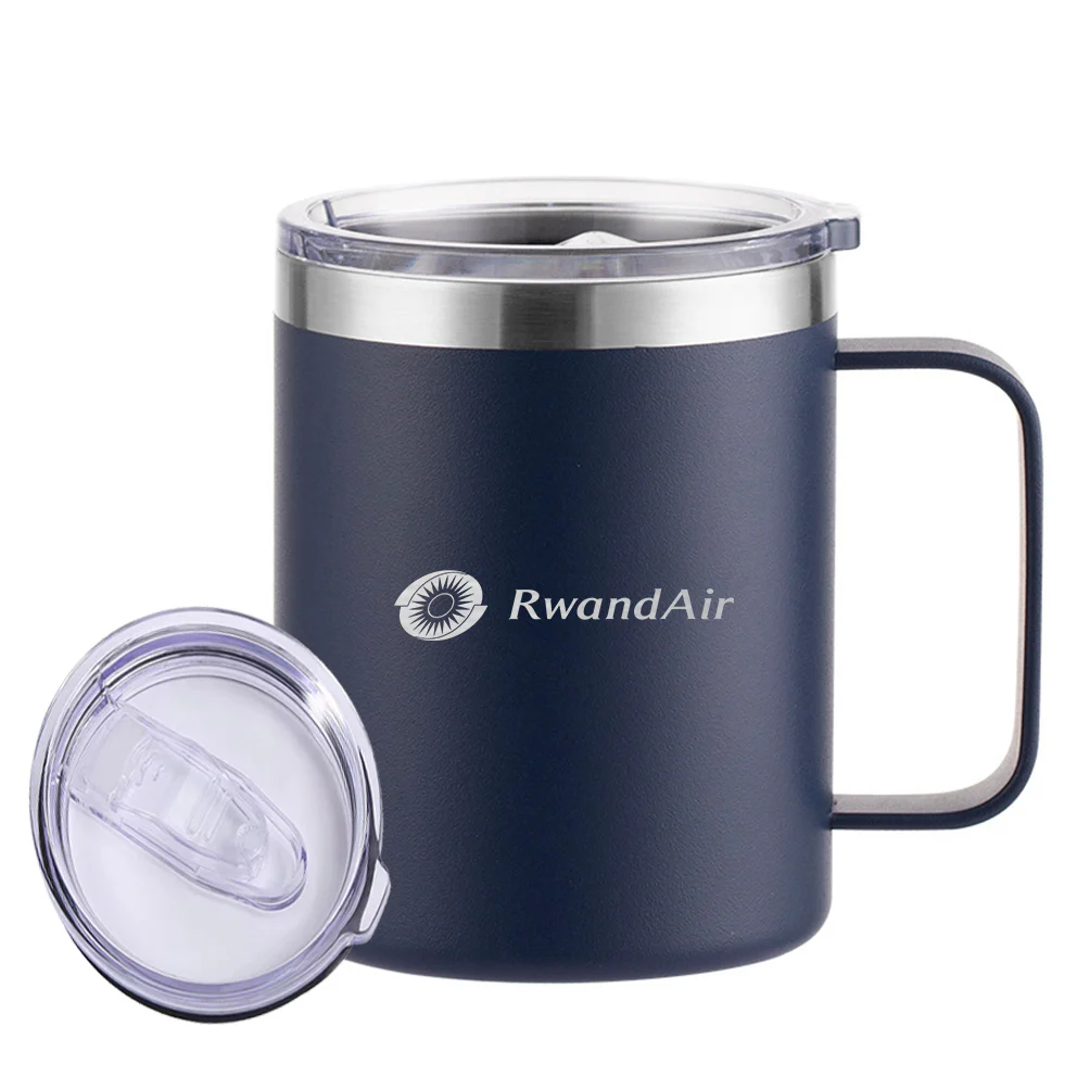 RwandAir Airlines Designed Stainless Steel Laser Engraved Mugs - Image 4