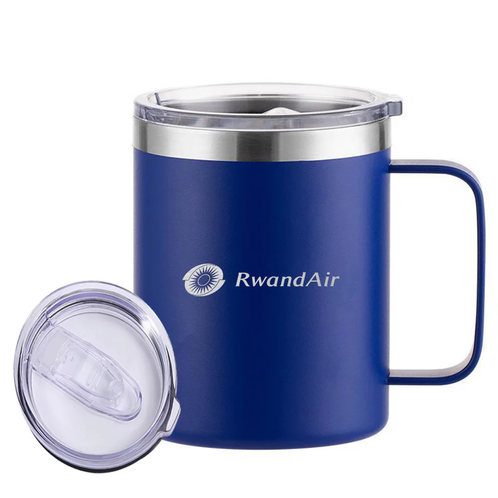 RwandAir Airlines Designed Stainless Steel Laser Engraved Mugs - Image 6