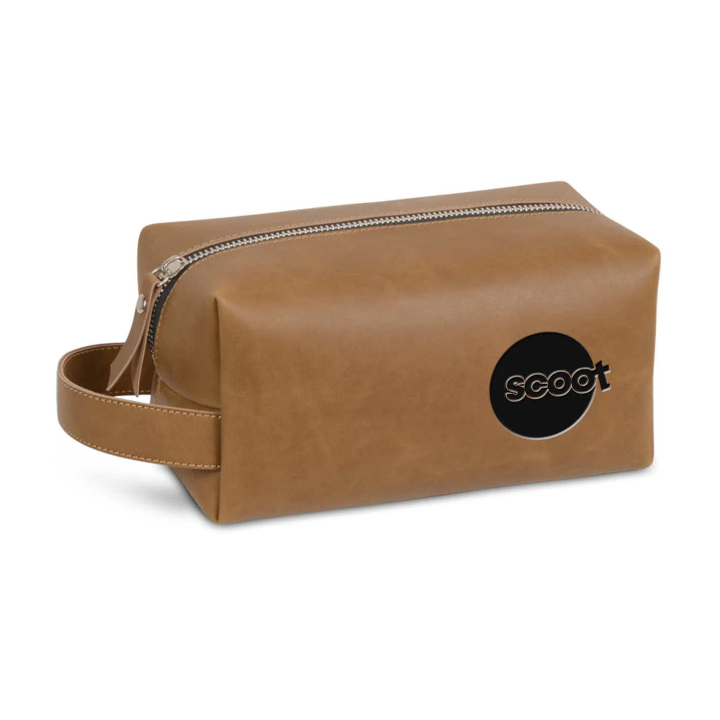 Scoot Airlines Designed Leather Clutch Toiletry Bag - Image 8