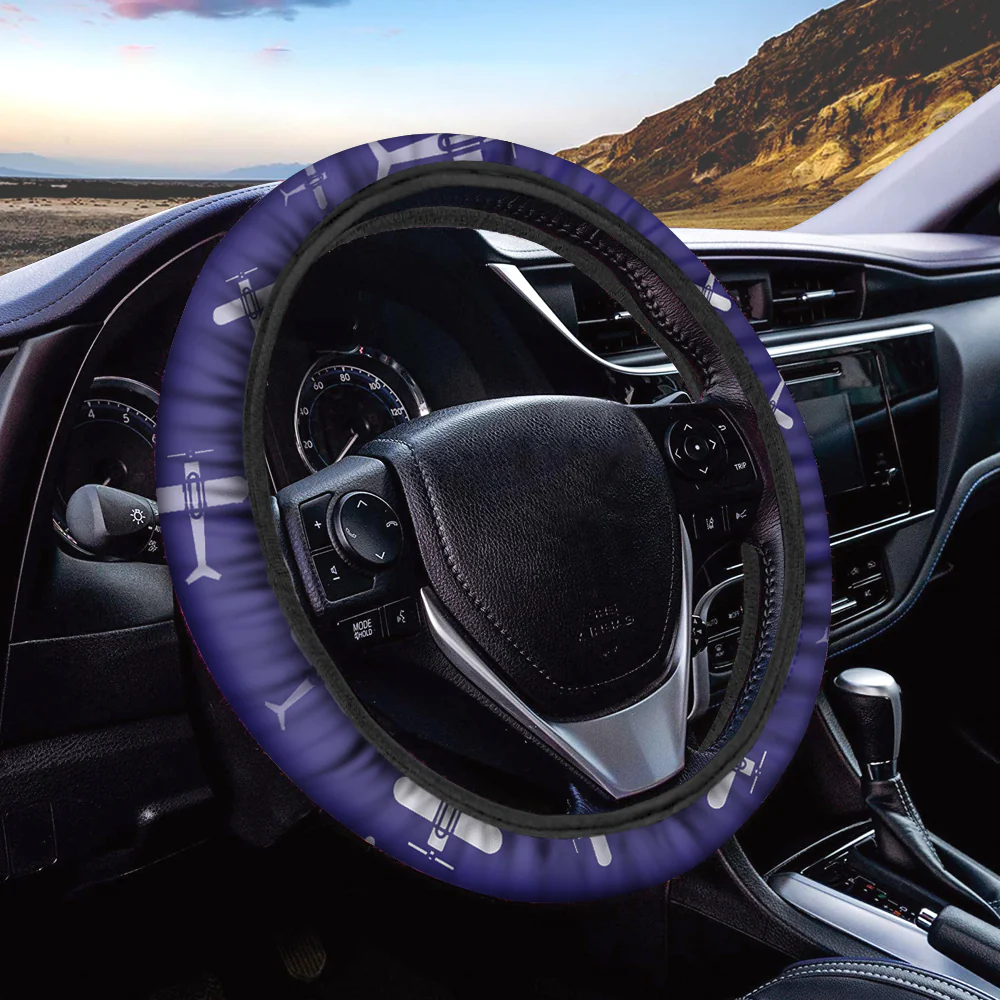 Seamless Propellers Designed Car Steering Wheel Cover - Image 2