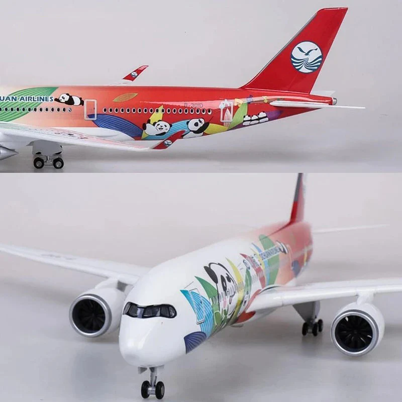 Sichuan Panda Airbus A350 Airplane Model (1/142 Scale) - Image 17