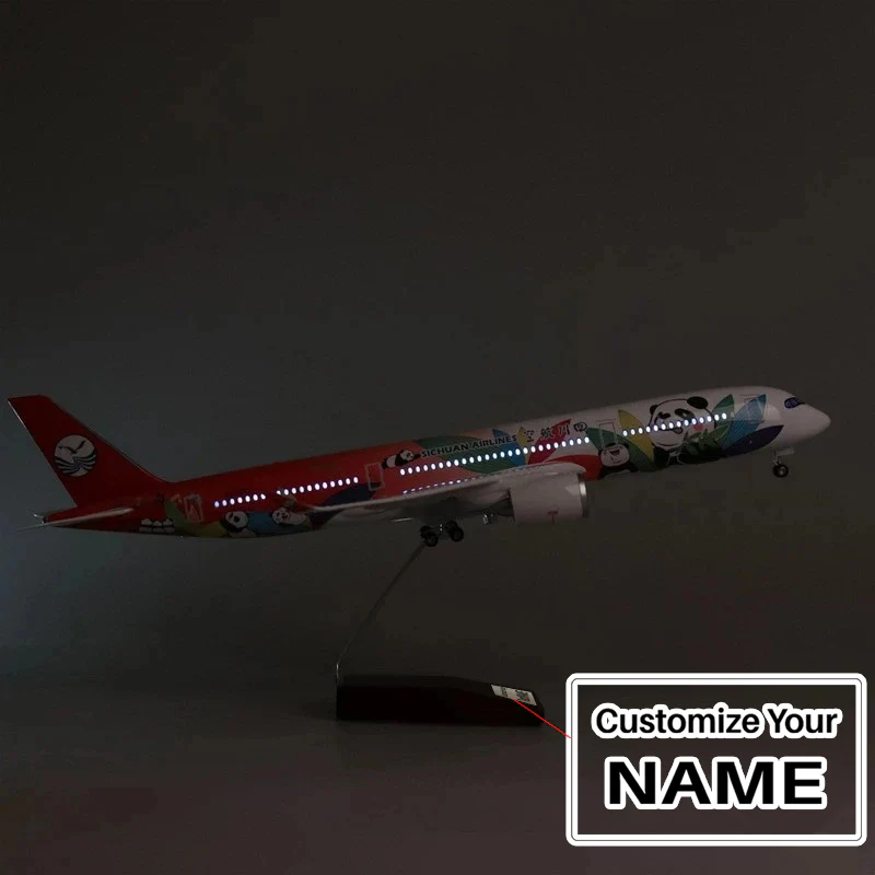 Sichuan Panda Airbus A350 Airplane Model (1/142 Scale) - Image 2