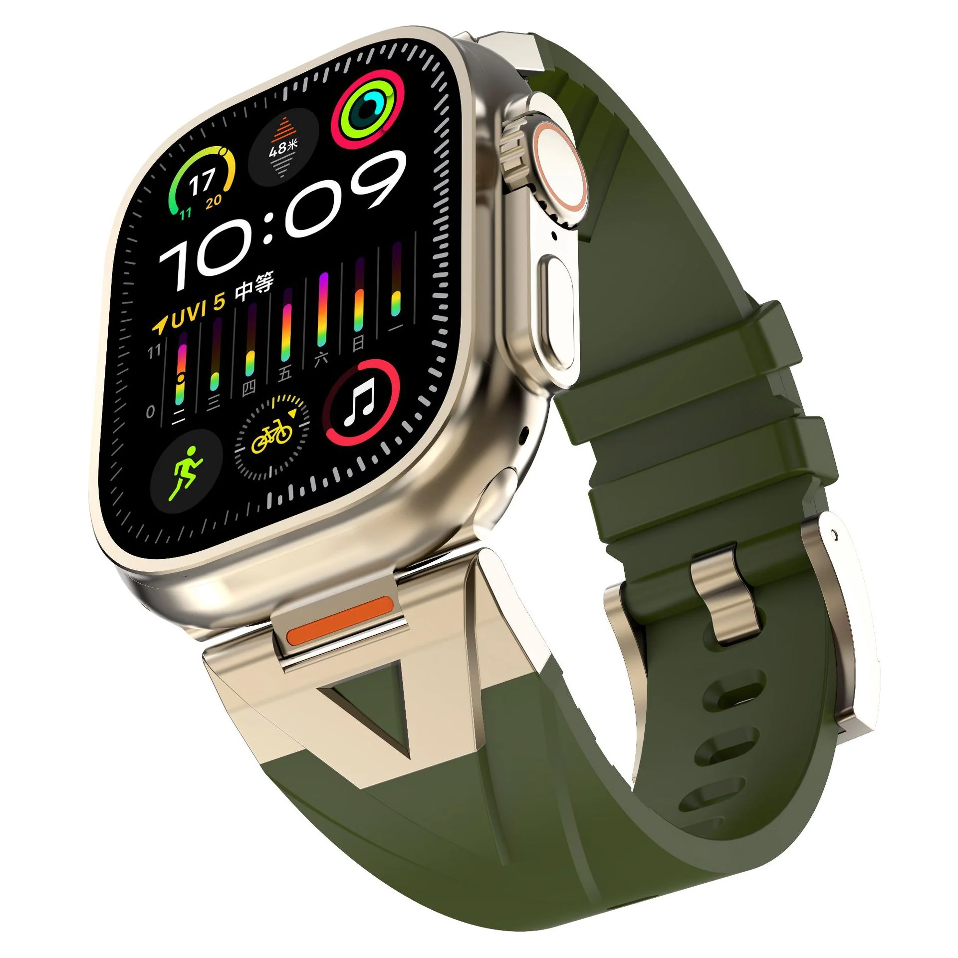 Silicone Sport Band For Apple Watch Strap Bracelet - Image 5