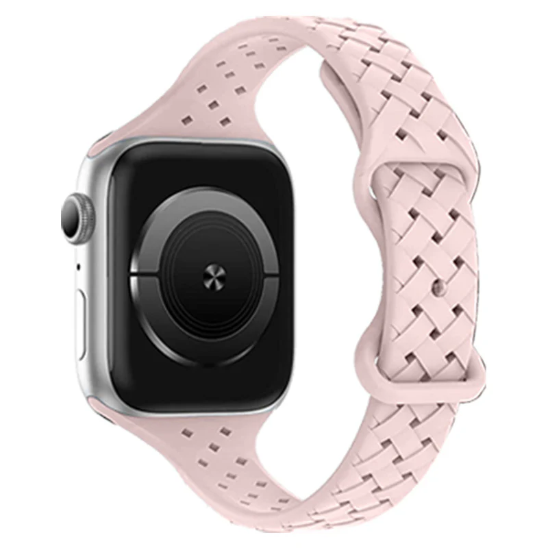 Silicone Strap for Apple Watch Band Ultra 2 Sport Breathable Bracelet - Image 11