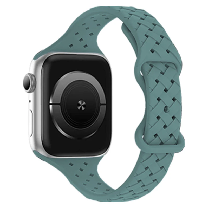 Silicone Strap for Apple Watch Band Ultra 2 Sport Breathable Bracelet - Image 3