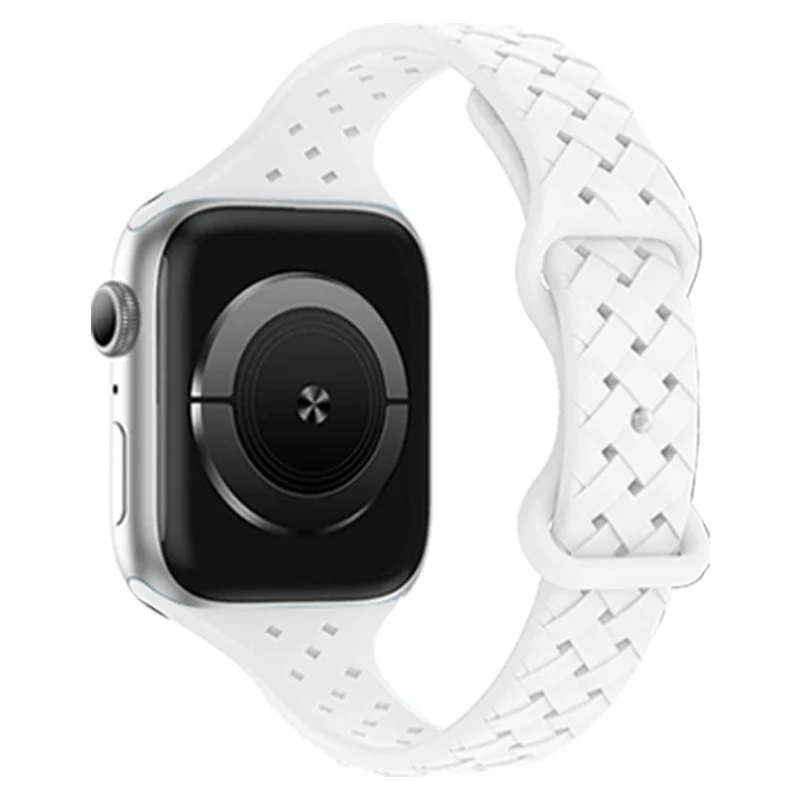 Silicone Strap for Apple Watch Band Ultra 2 Sport Breathable Bracelet - Image 4