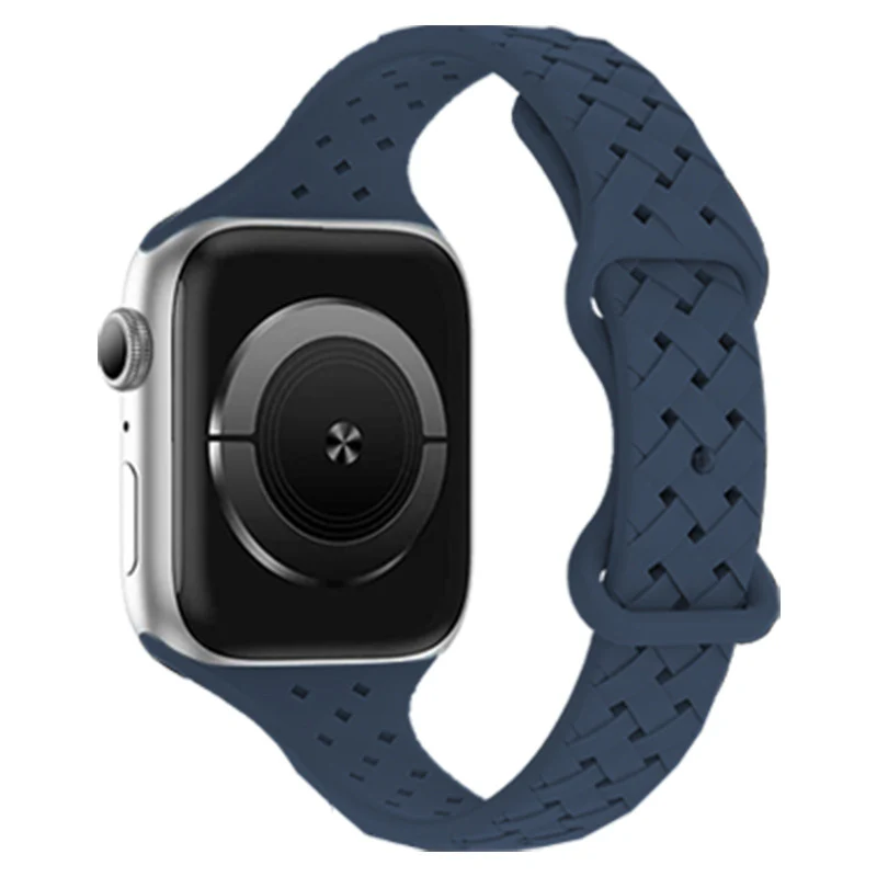 Silicone Strap for Apple Watch Band Ultra 2 Sport Breathable Bracelet - Image 6