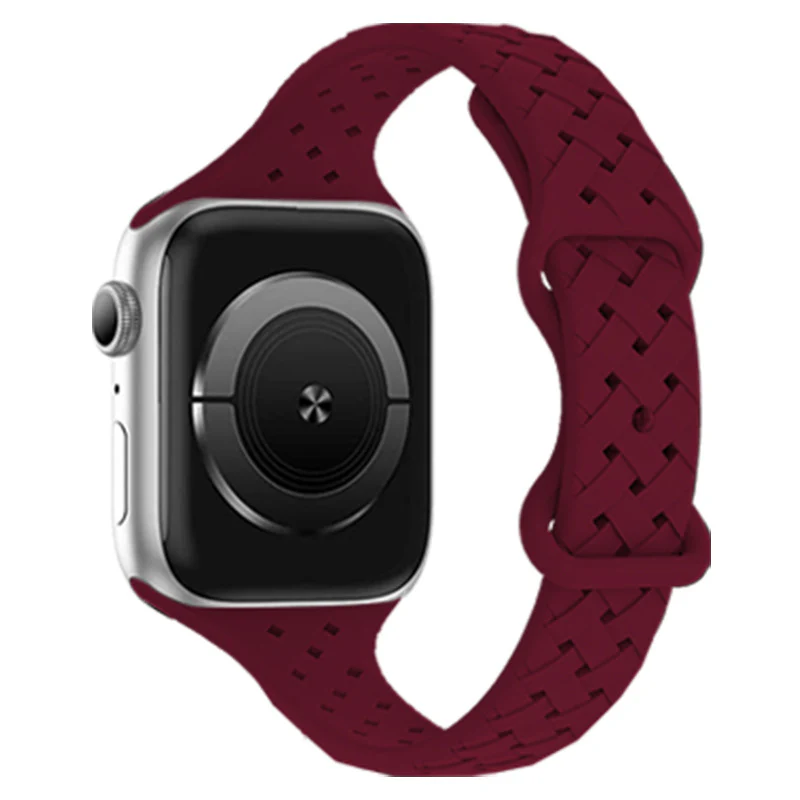 Silicone Strap for Apple Watch Band Ultra 2 Sport Breathable Bracelet - Image 7