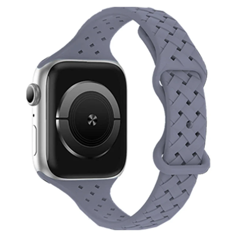 Silicone Strap for Apple Watch Band Ultra 2 Sport Breathable Bracelet - Image 9