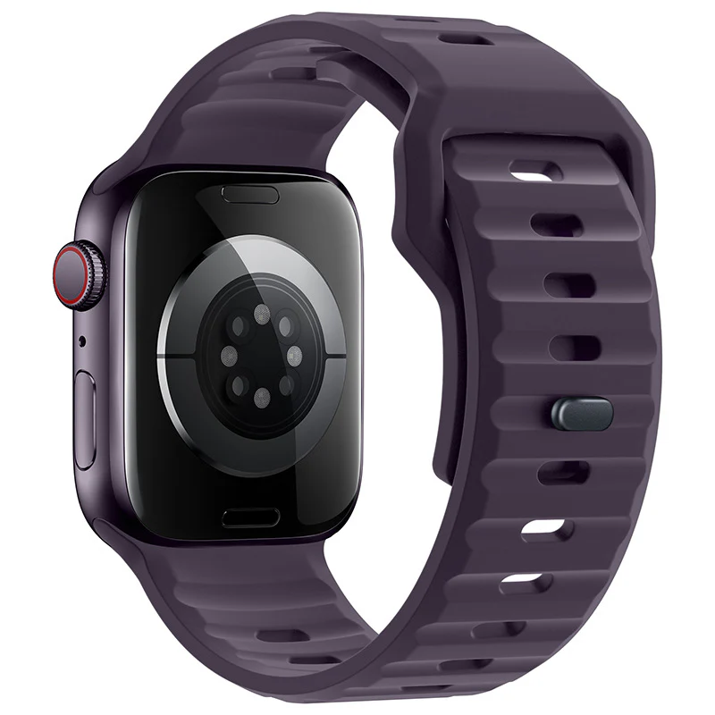 Silicone Strap For Apple Watch Series Soft Waterproof Sports Versatile - Image 12