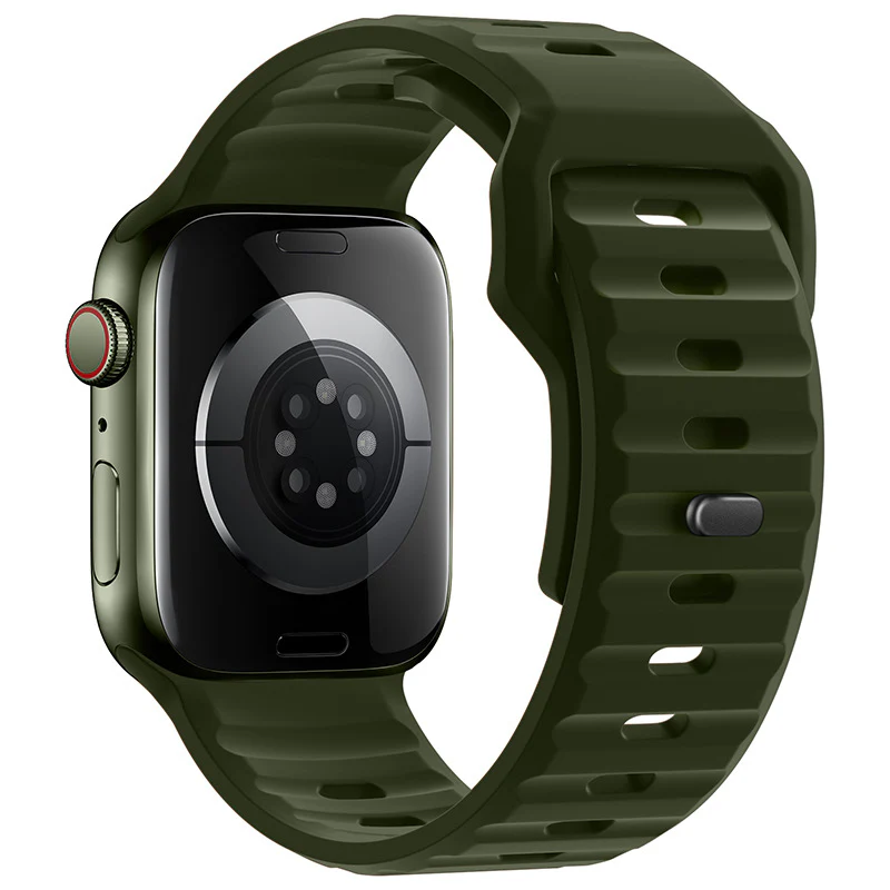 Silicone Strap For Apple Watch Series Soft Waterproof Sports Versatile - Image 18