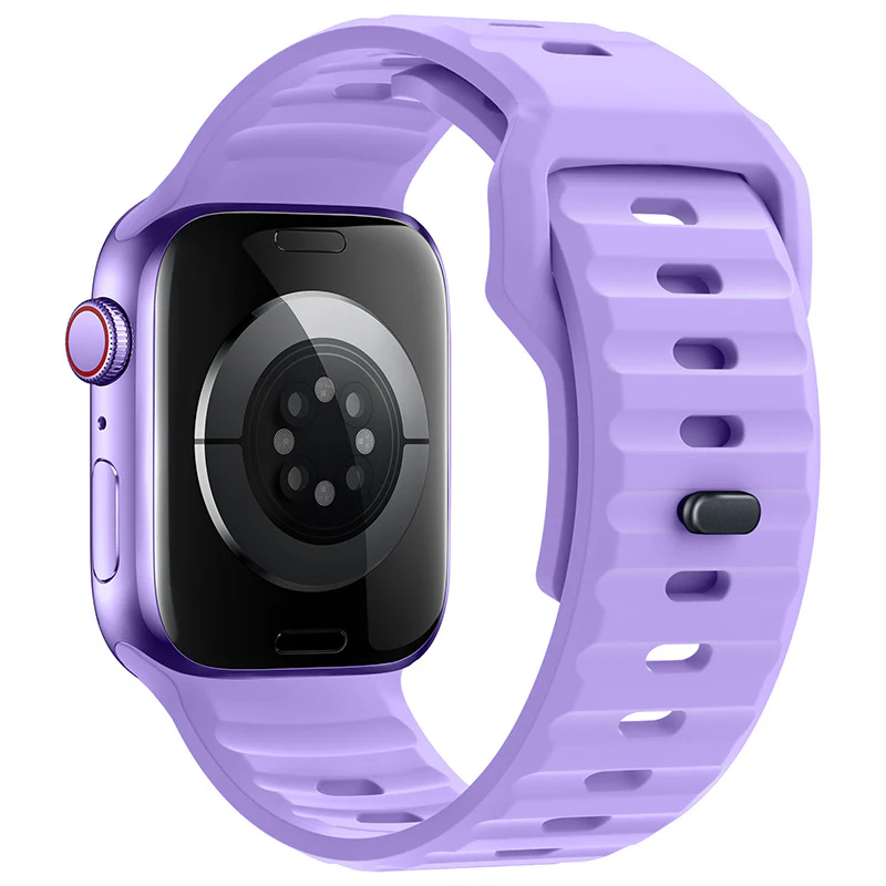 Silicone Strap For Apple Watch Series Soft Waterproof Sports Versatile - Image 9