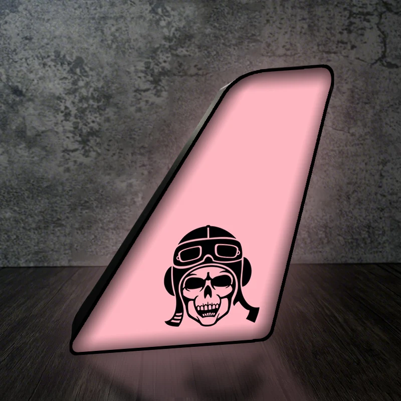 Skeleton Pilot Designed Led Aircraft Tail & 3D Lamp - Image 5