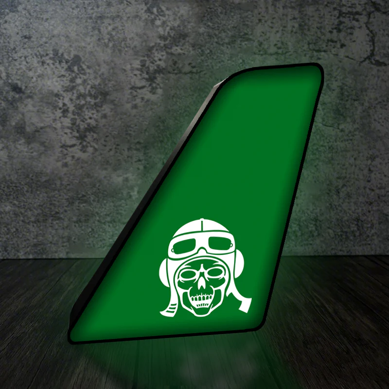 Skeleton Pilot Designed Led Aircraft Tail & 3D Lamp - Image 7