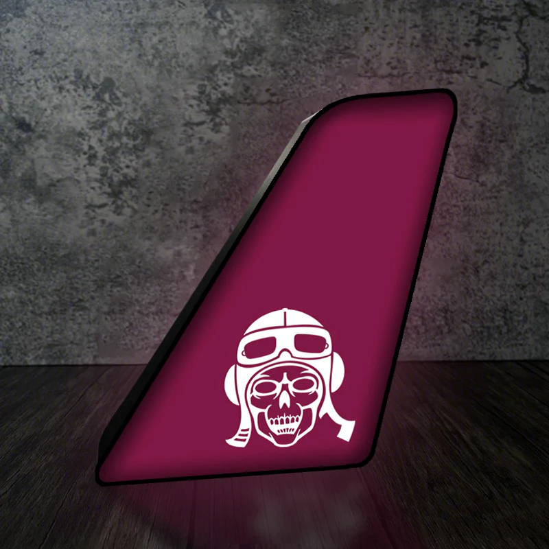 Skeleton Pilot Designed Led Aircraft Tail & 3D Lamp - Image 9