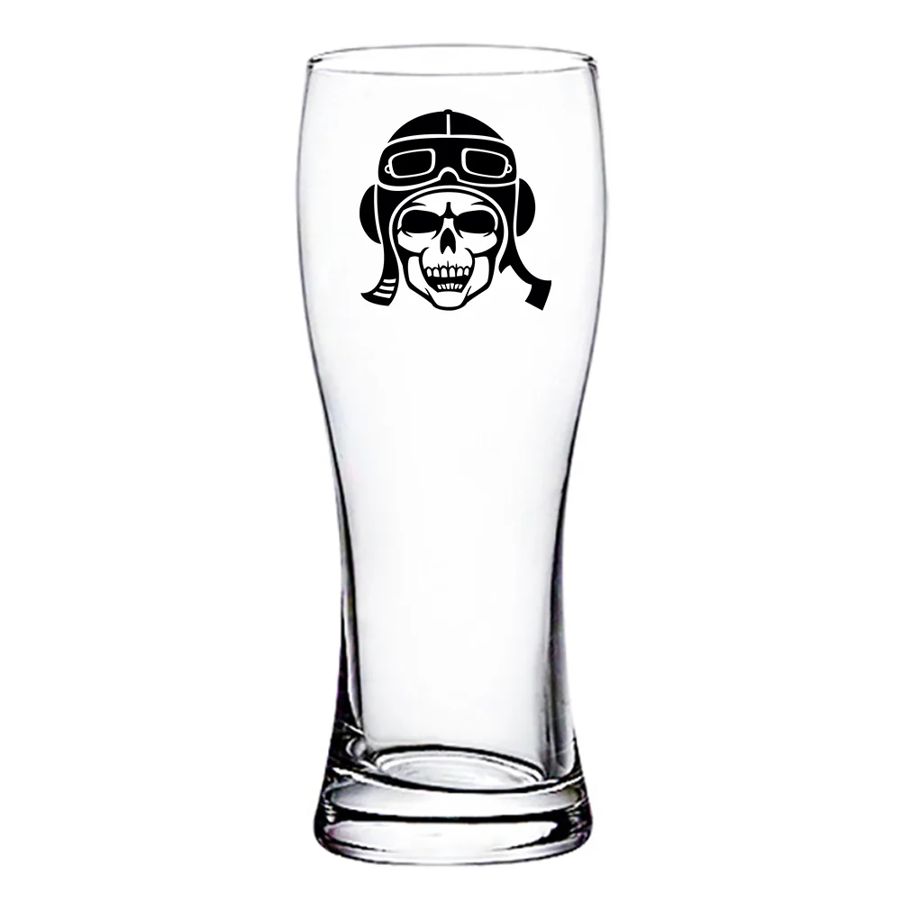 Skeleton Pilot Designed Pilsner Beer Glasses - Image 2