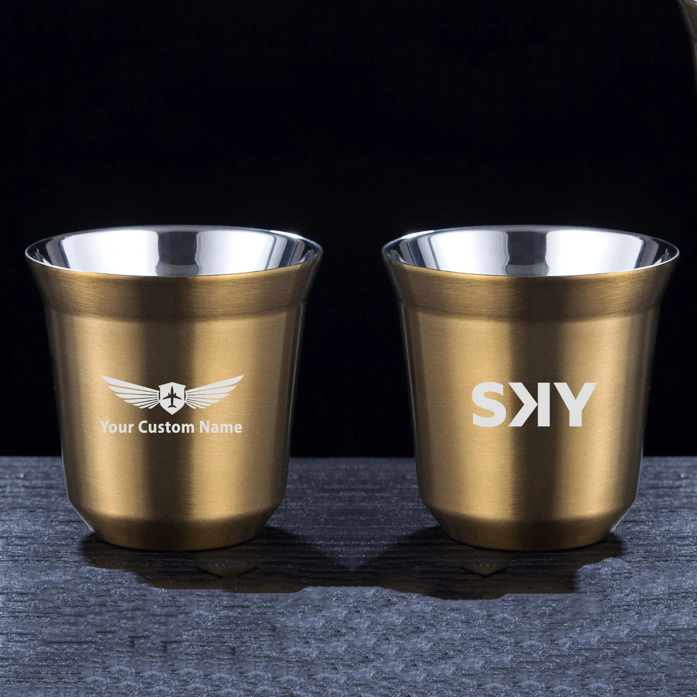 SKY Airline Designed Double Wall Stainless Steel Coffee Mugs - Image 9