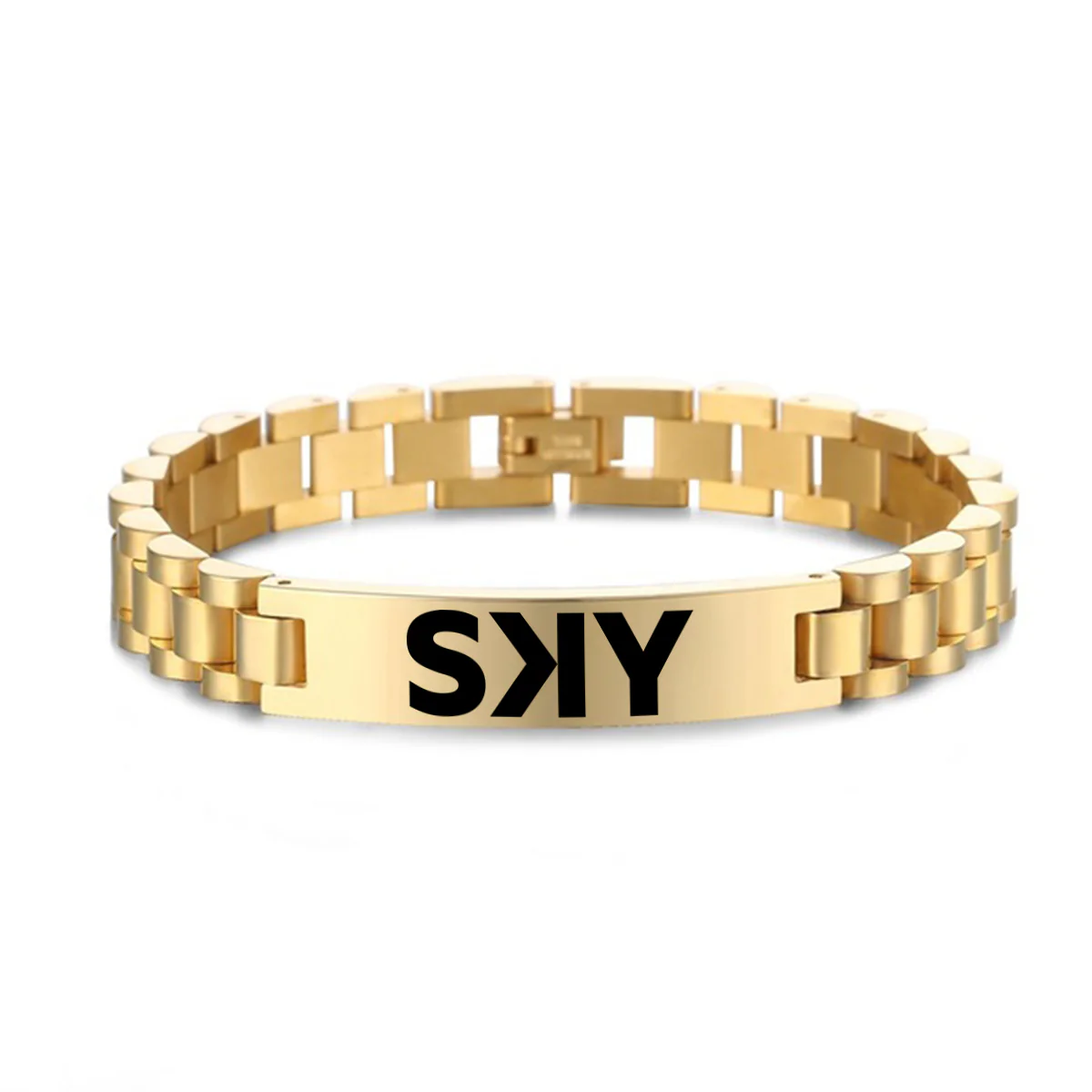 SKY Airline Designed Stainless Steel Chain Bracelets - Image 4