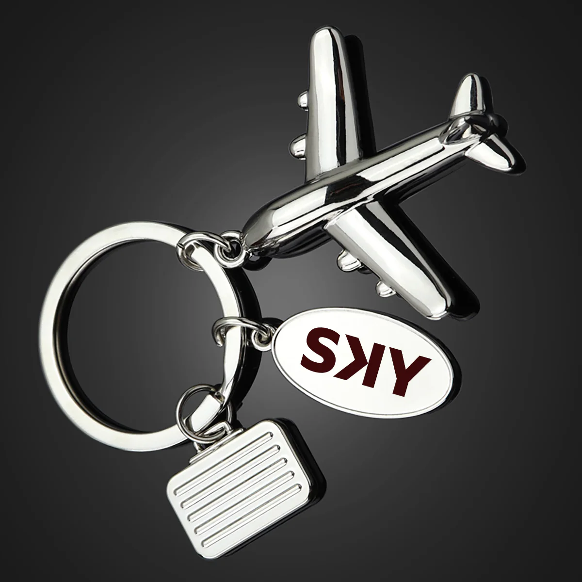 SKY Airline Designed Suitcase Airplane Key Chains