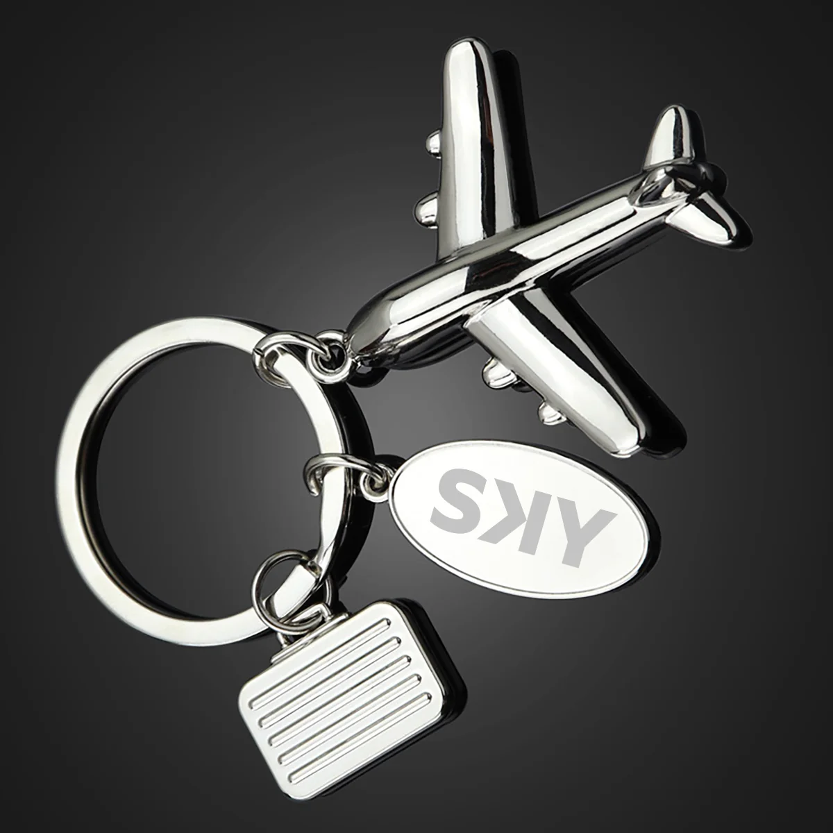 SKY Airline Designed Suitcase Airplane Key Chains - Image 2
