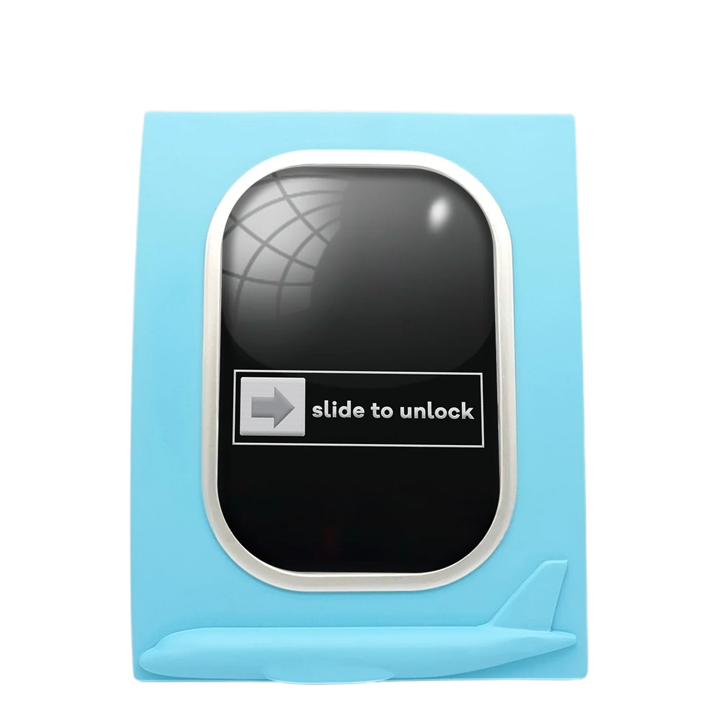 Slide to Unlock Designed Airplane Window Photo Frame
