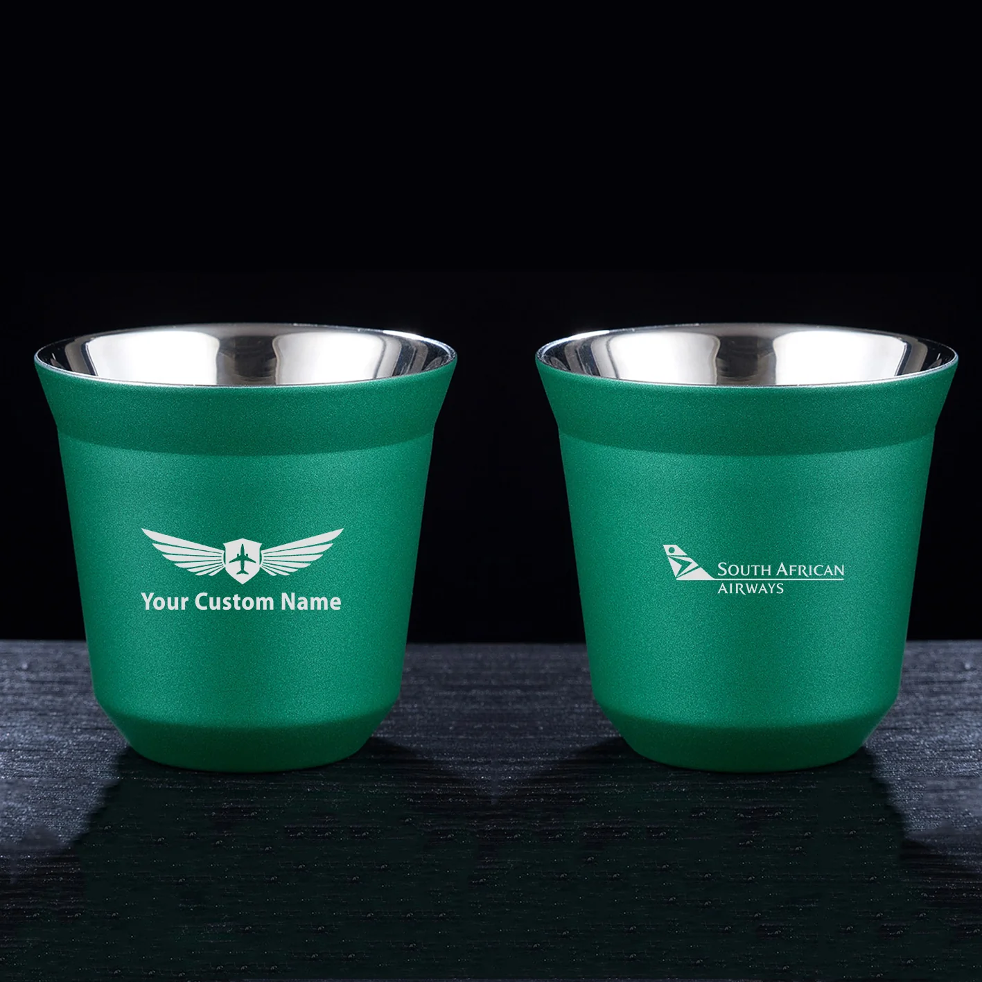 South African Airways Designed Double Wall Stainless Steel Coffee Mugs - Image 13