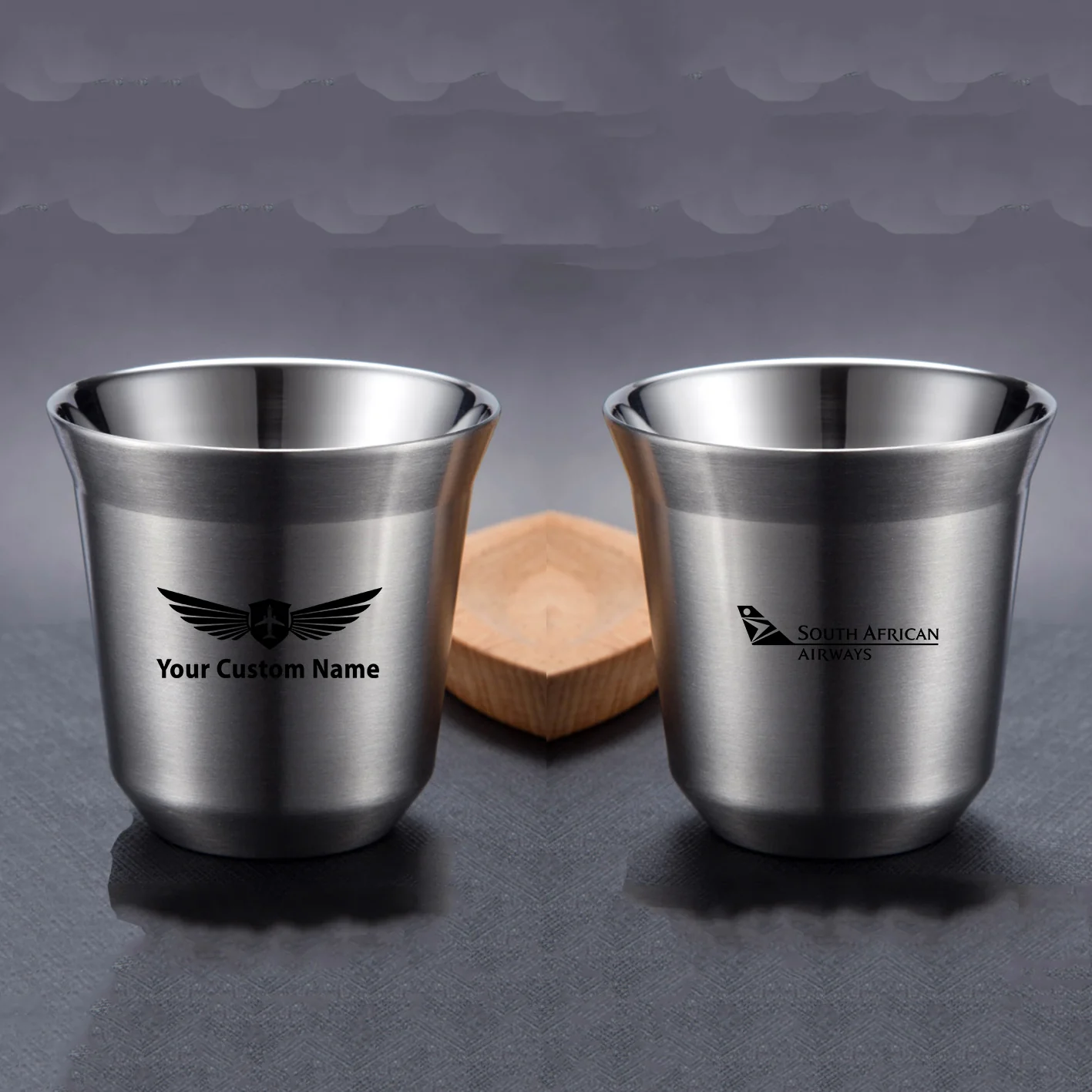 South African Airways Designed Double Wall Stainless Steel Coffee Mugs - Image 15