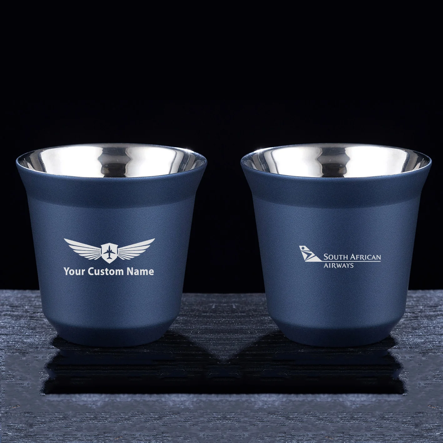South African Airways Designed Double Wall Stainless Steel Coffee Mugs - Image 3