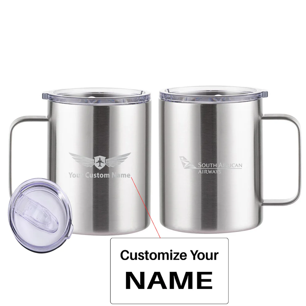South African Airways Designed Stainless Steel Laser Engraved Mugs - Image 13