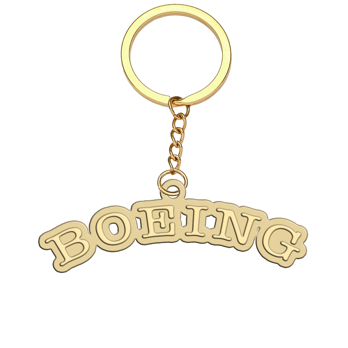 Special BOEING Text Designed Hollow Key Chains