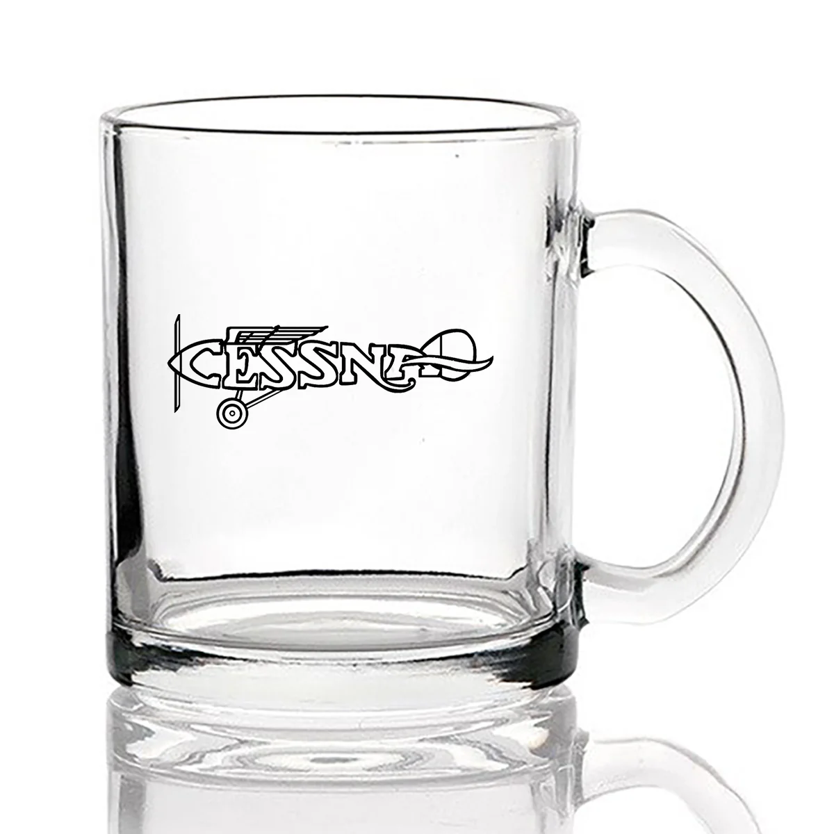 Special Cessna Text Designed Coffee & Tea Glasses - Image 2