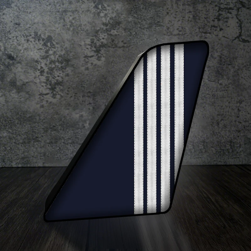 Special Silver Pilot Epaulettes 4 Lines Designed Led Aircraft Tail & 3D Lamp
