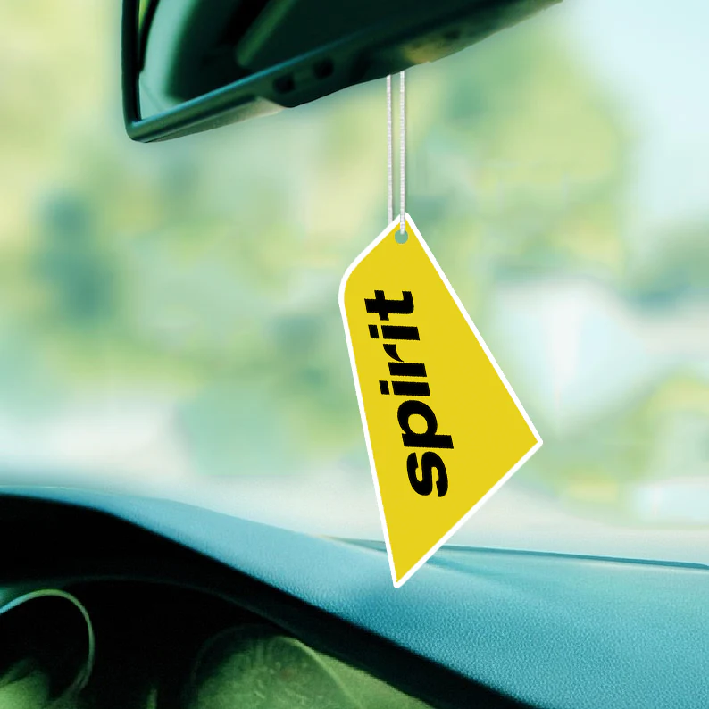 Spirit Airlines Designed Car Air Fresheners