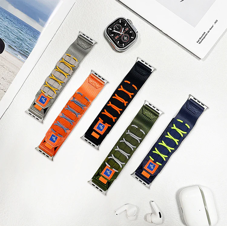 Sport Woven Nylon Strap for Apple Watch Ultra Band Metal Bracelet  bands - Image 6