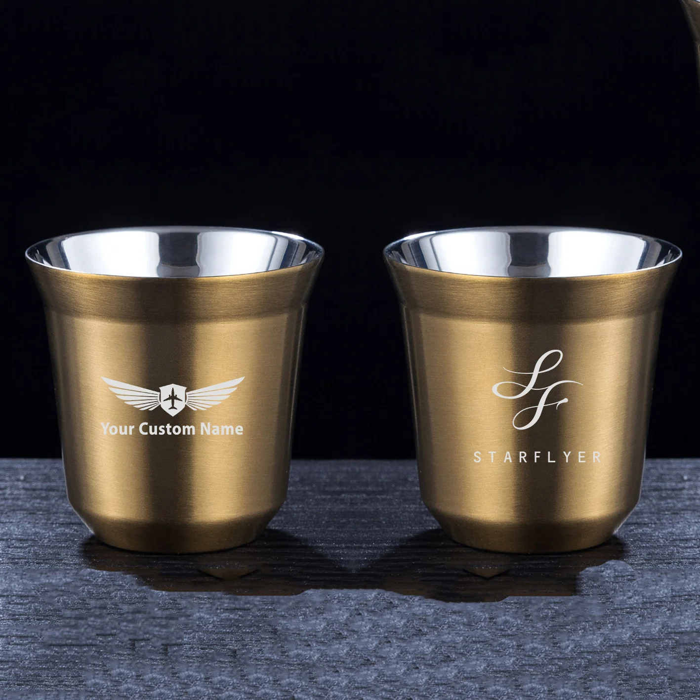 StarFlyer Airlines Designed Double Wall Stainless Steel Coffee Mugs - Image 9