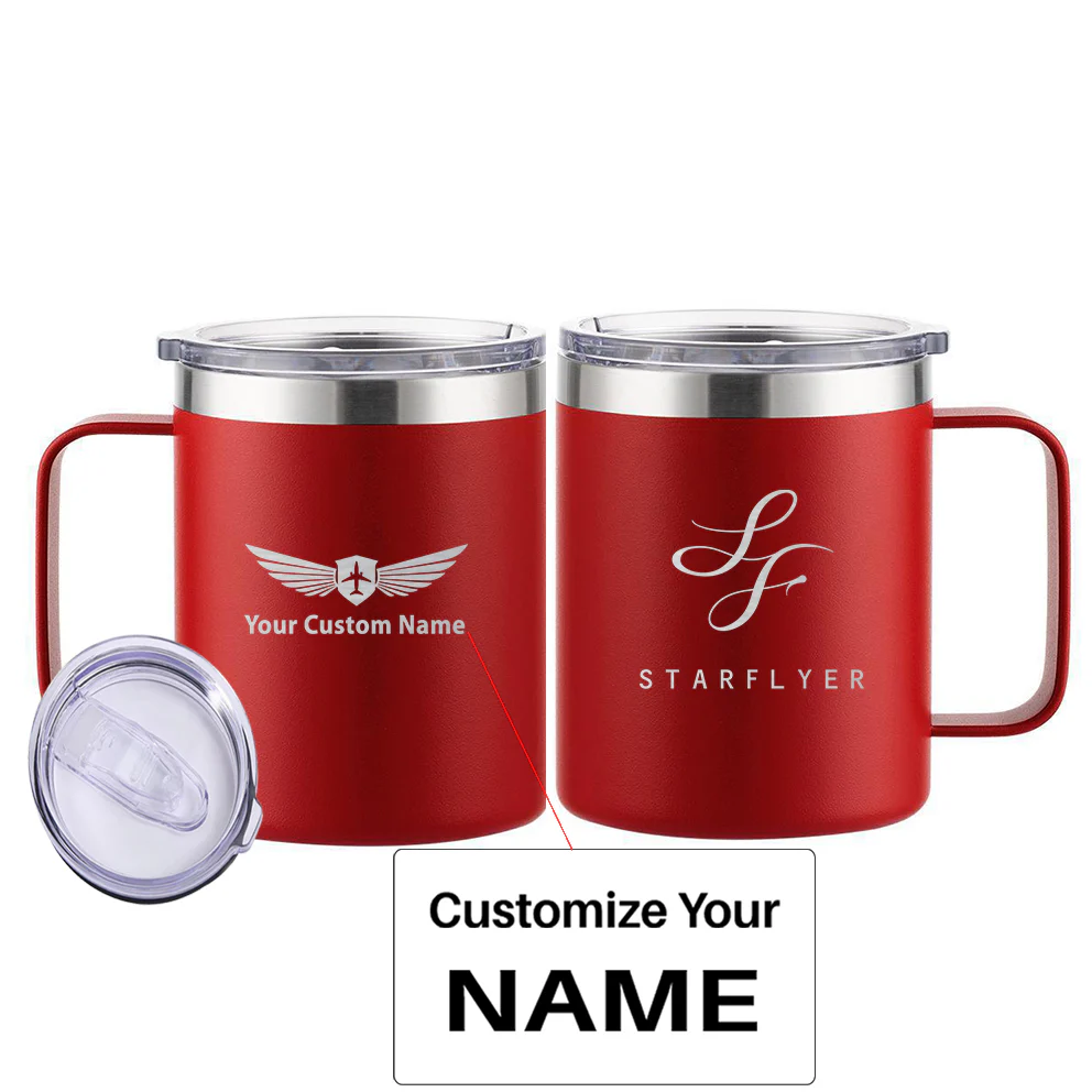 StarFlyer Airlines Designed Stainless Steel Laser Engraved Mugs - Image 9