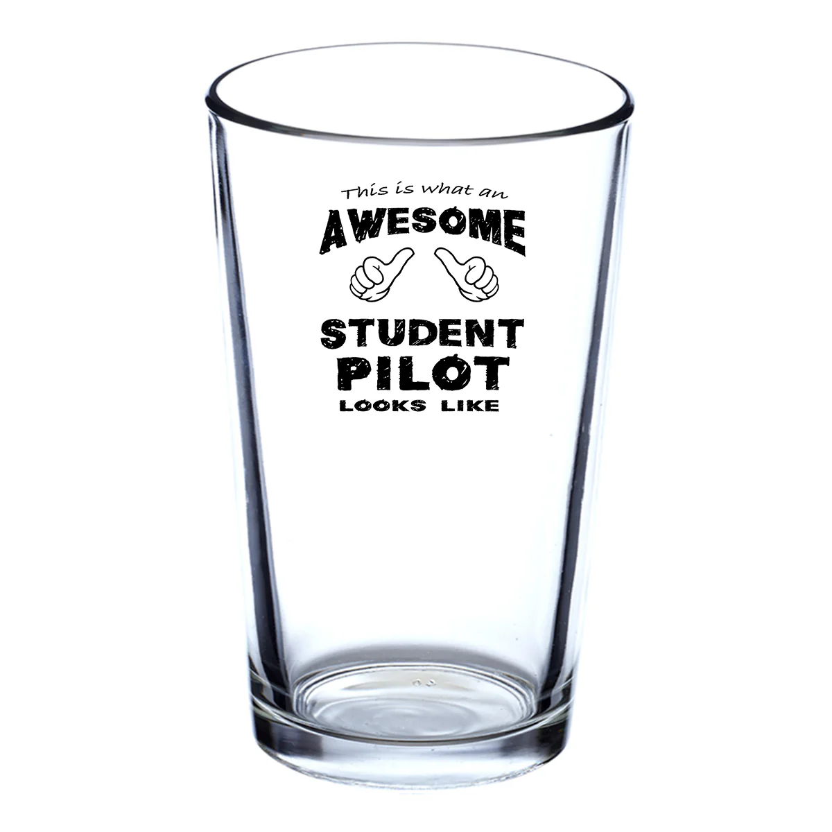 Student Pilot Designed Beer & Water Glasses - Image 2