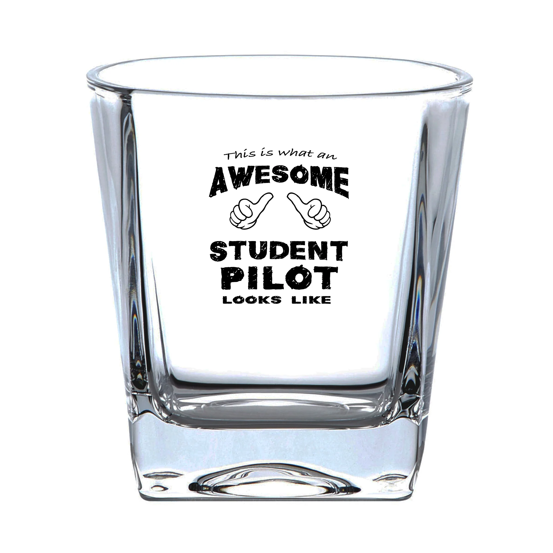 Student Pilot Designed Whiskey Glass - Image 2