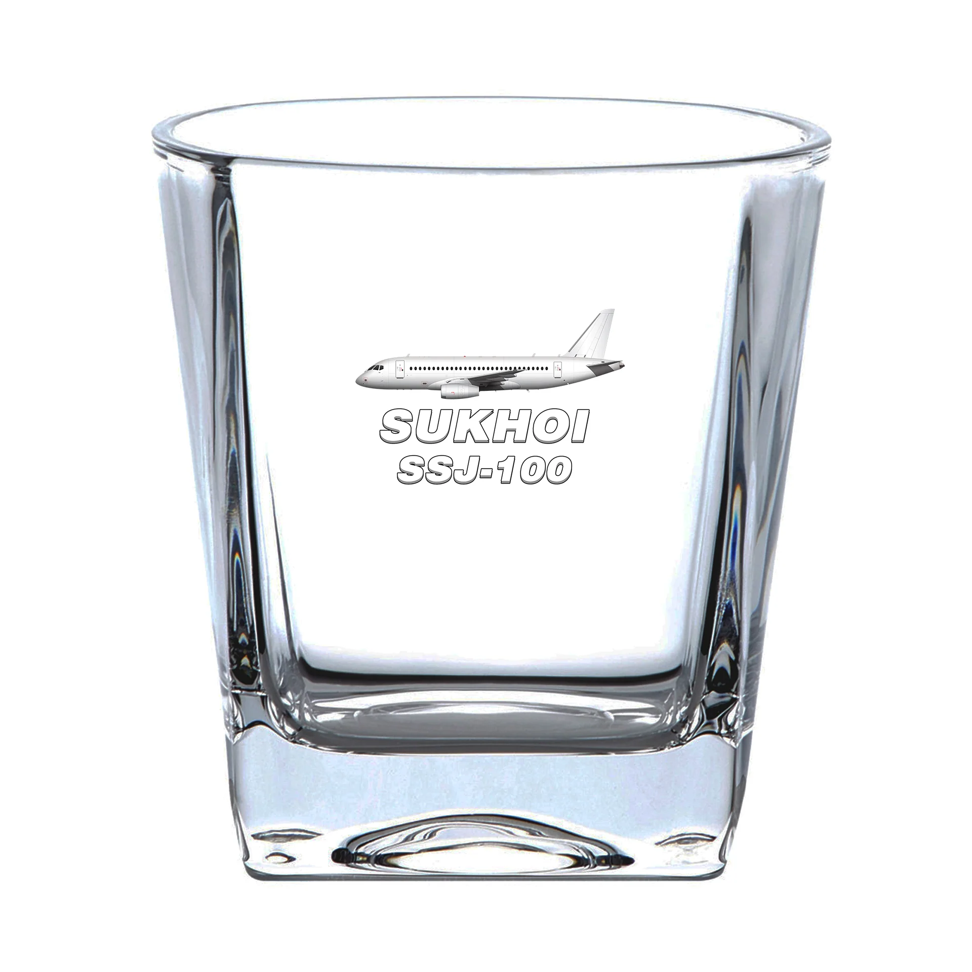 Sukhoi Superjet 100 Designed Whiskey Glass - Image 2