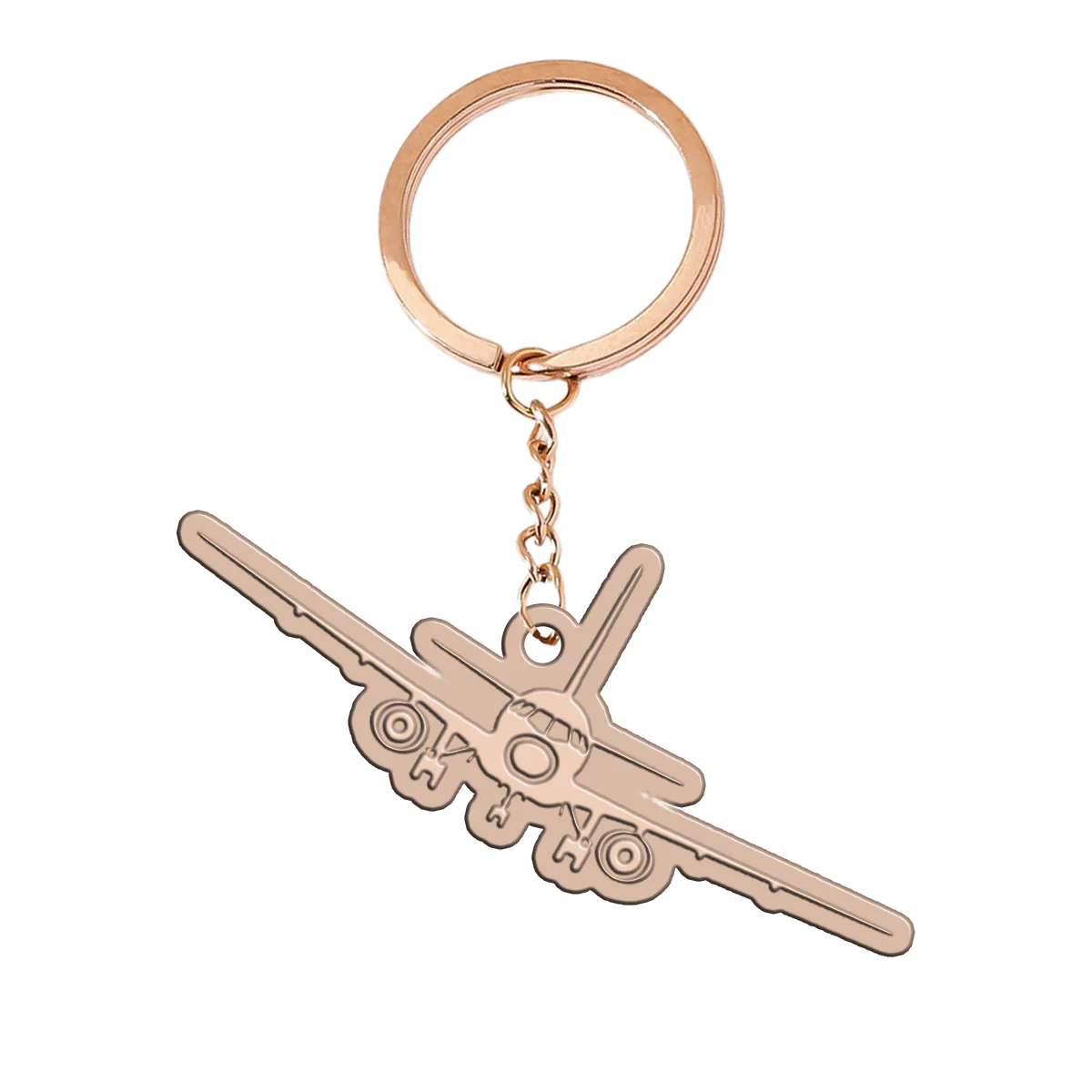 Sukhoi Superjet 100 Silhouette Designed Hollow Key Chains - Image 3