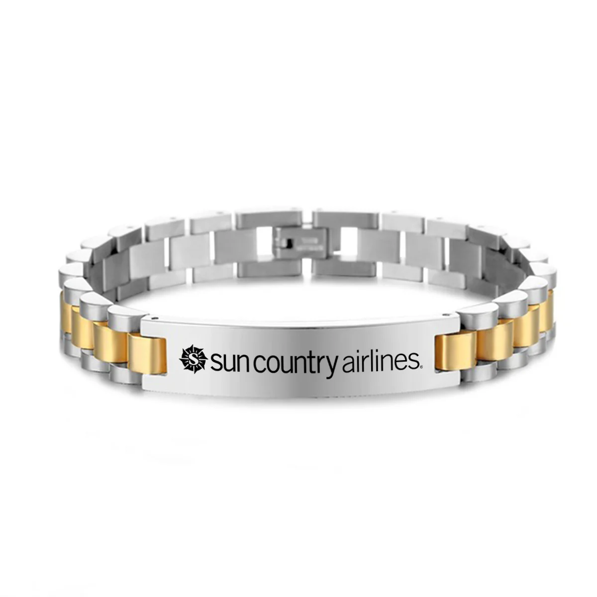 Sun Country Airlines Designed Stainless Steel Chain Bracelets - Image 3