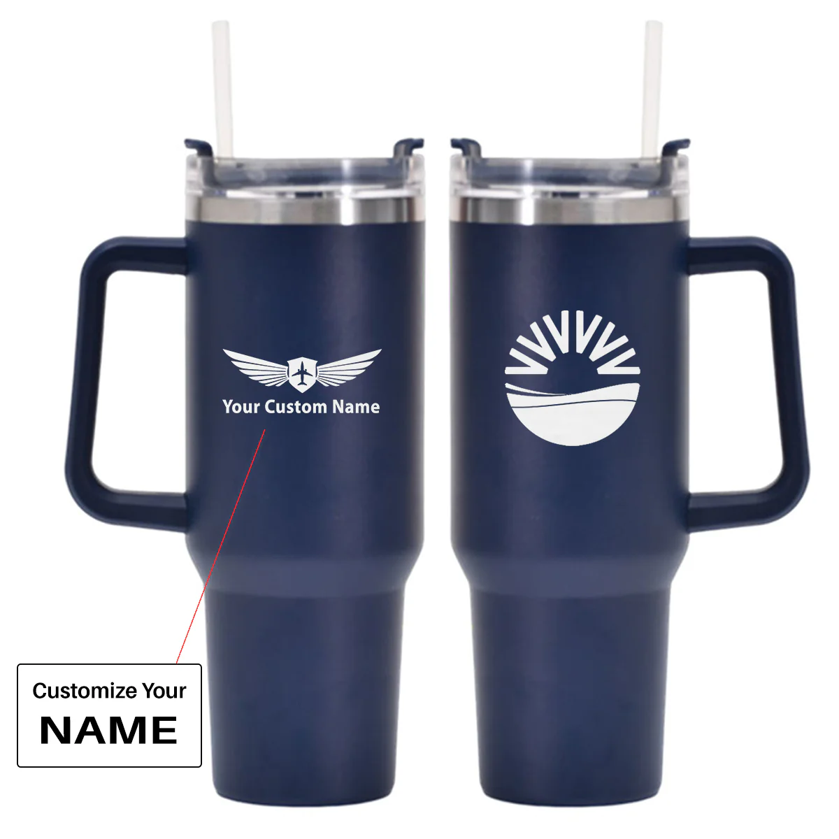 SunExpress Designed 40oz Stainless Steel Car Mug With Holder - Image 5