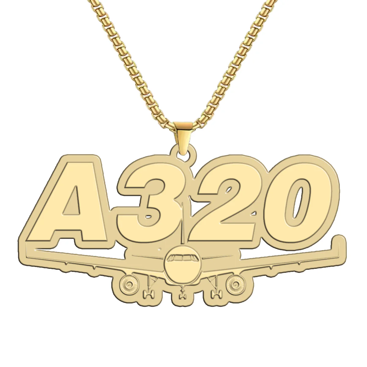 Super Airbus A320 Designed Hollow Necklace