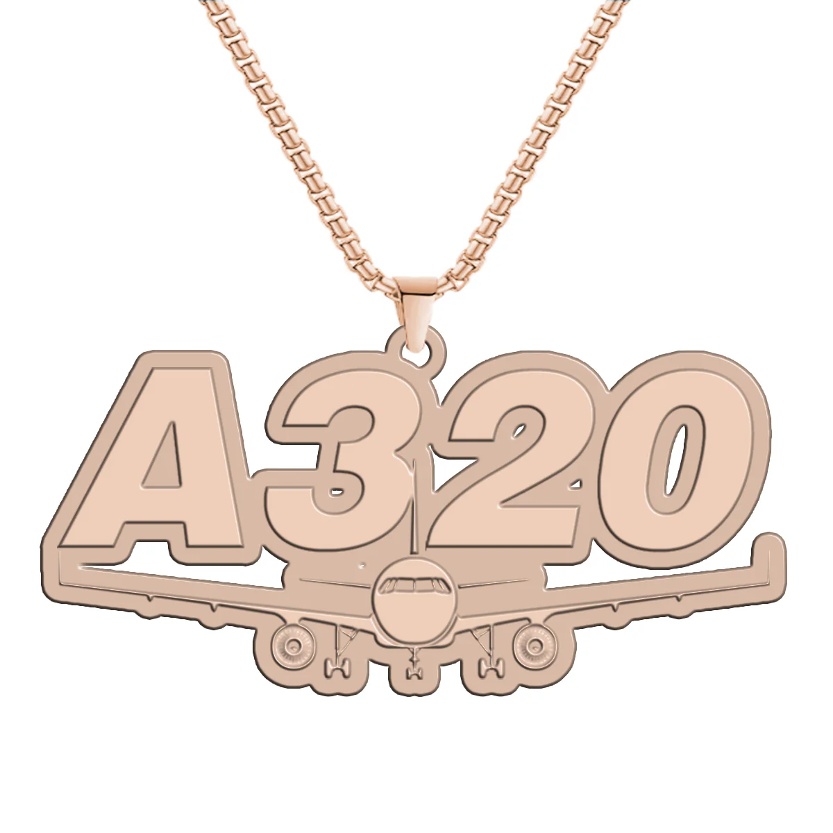 Super Airbus A320 Designed Hollow Necklace - Image 3
