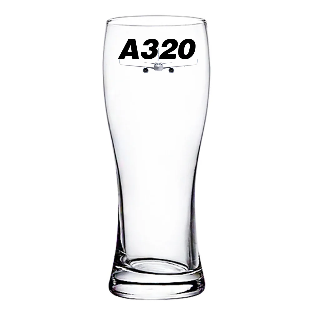 Super Airbus A320 Designed Pilsner Beer Glasses - Image 2