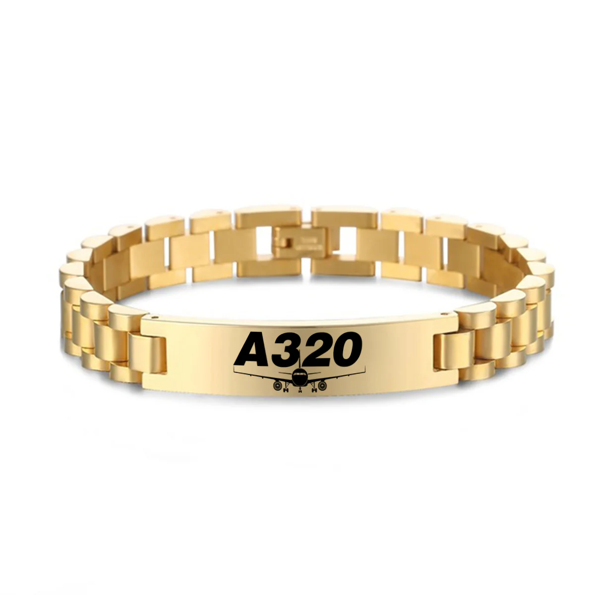 Super Airbus A320 Designed Stainless Steel Chain Bracelets - Image 4