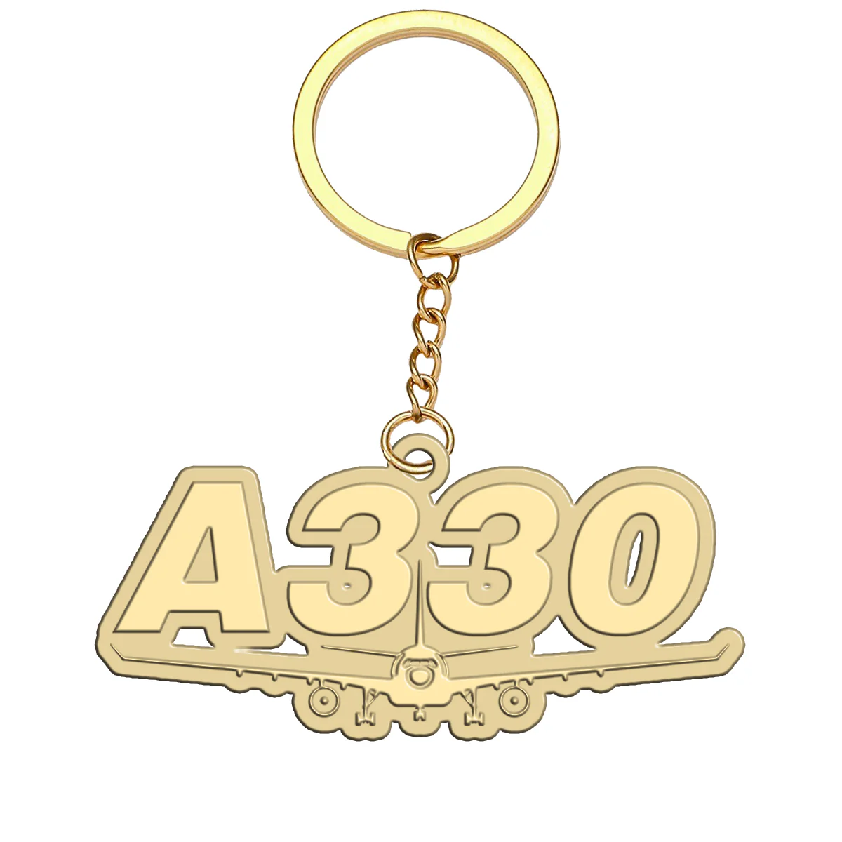 Super Airbus A330 Designed Hollow Key Chains