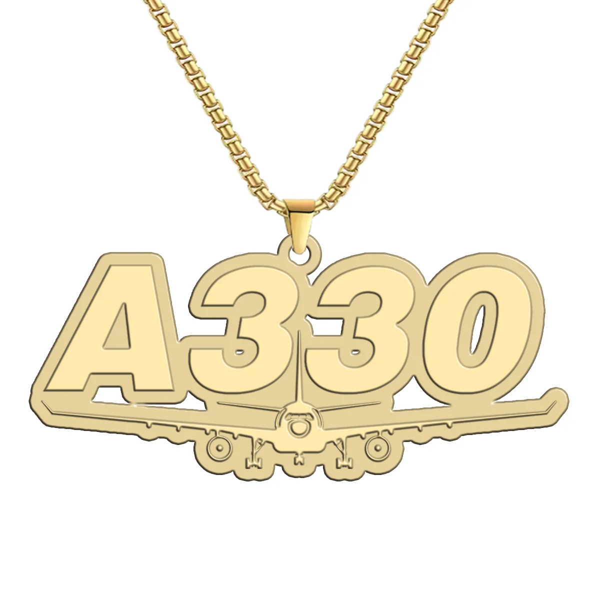 Super Airbus A330 Designed Hollow Necklace