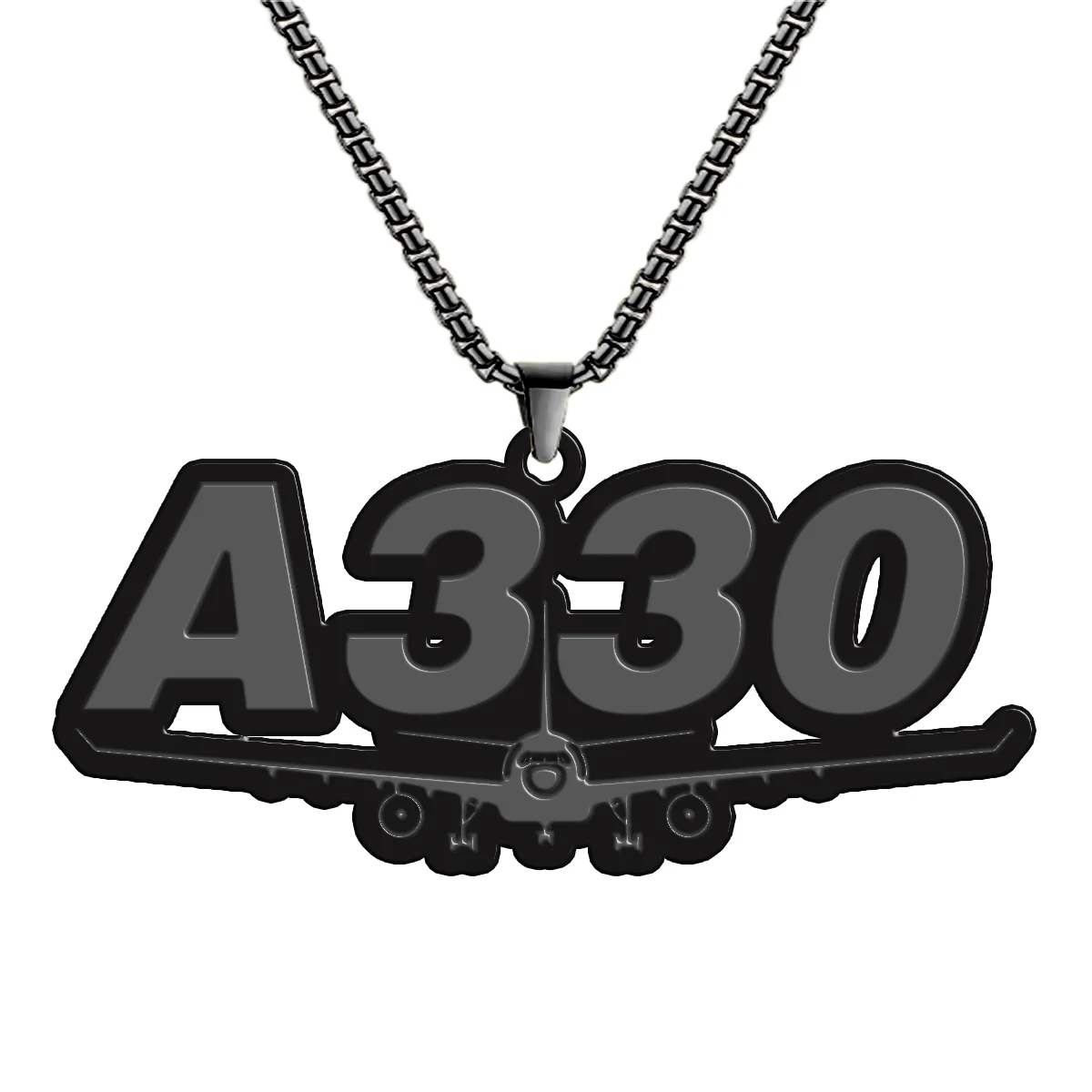 Super Airbus A330 Designed Hollow Necklace - Image 4