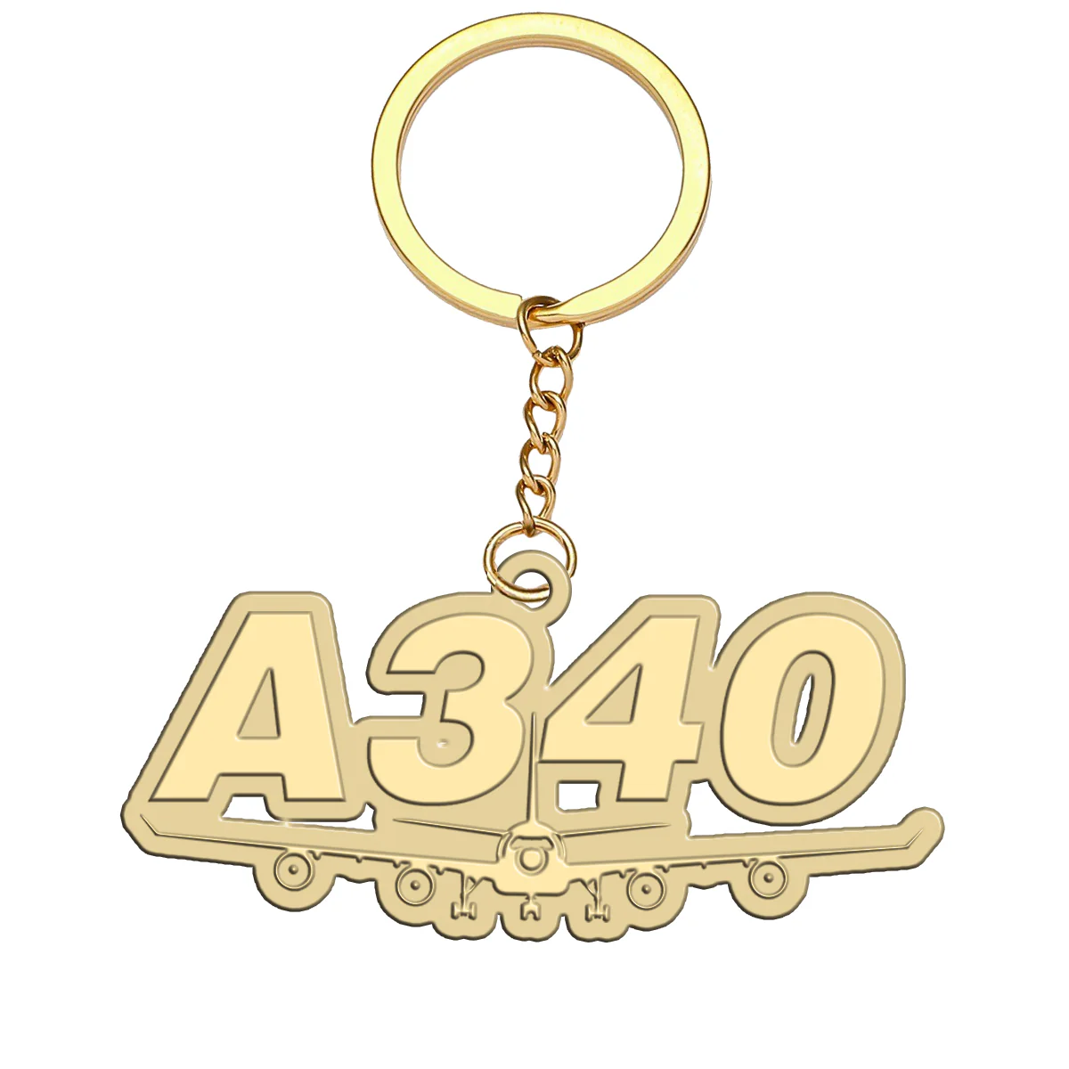 Super Airbus A340 Designed Hollow Key Chains